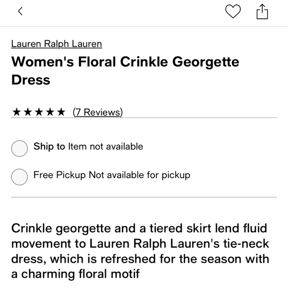 Lauren Ralph Lauren Women's Floral Crinkle Georgette Dress - Picture 2 of 8